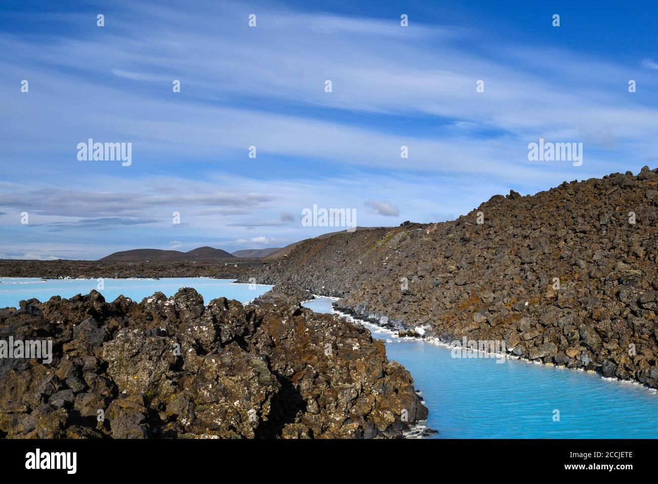 Blue Lagoon in Islanda Foto Stock