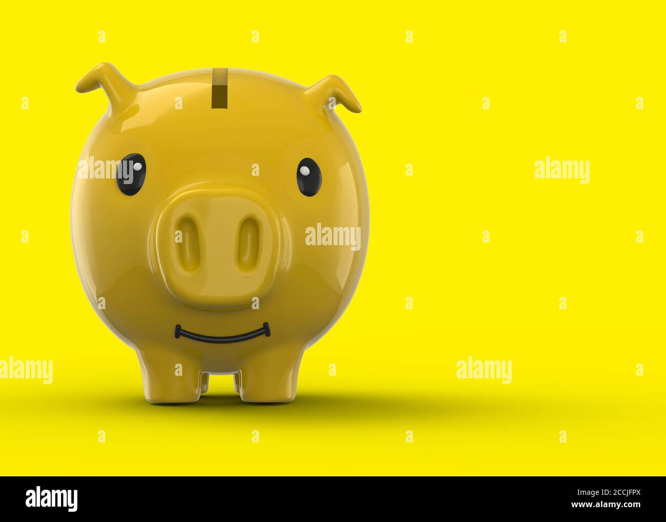 Banca di moneta di maiale - 3D Foto Stock