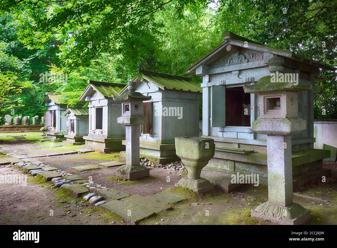 Takaoka, Giappone - Tempio di Zuiryuji a Takaoka, Toyama, Giappone. Il Tempio di Zuiryuji è tesori nazionali del Giappone. Foto Stock