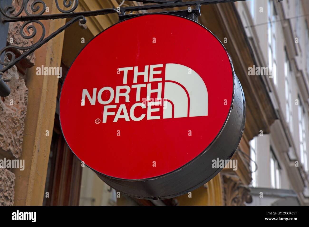 Il negozio North Face, o negozio, a Lubiana, capitale della Slovenia Foto  stock - Alamy