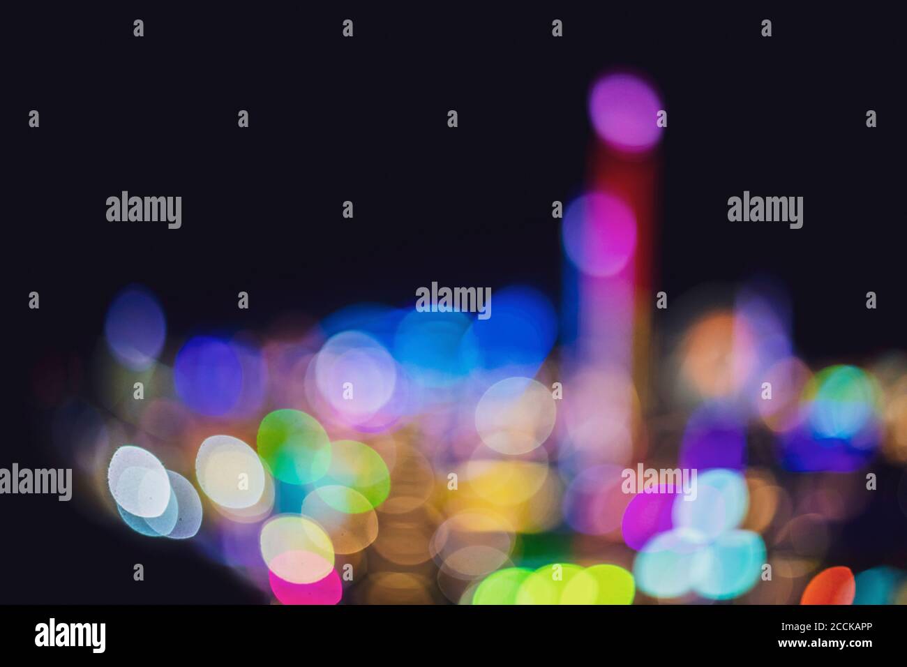 Luci notturne colorate Foto Stock