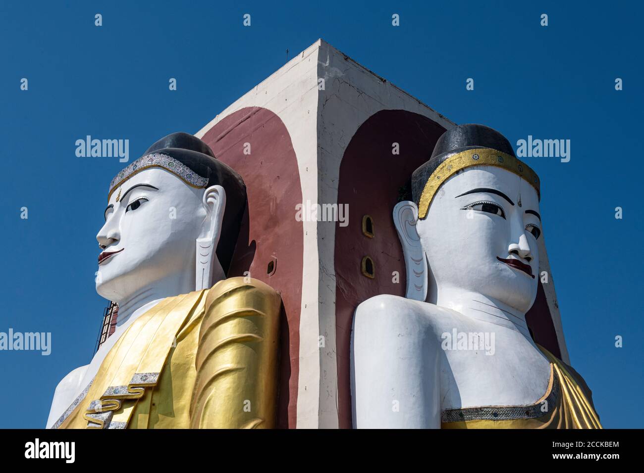 Myanmar, Bago, Buddha a quattro posti, Buddha di Kyaikpun Foto Stock