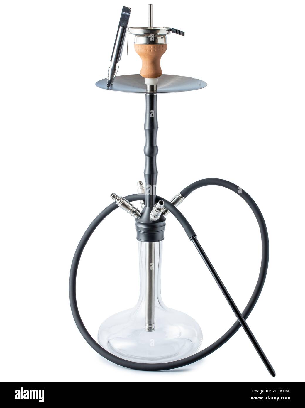 Gancio isolato o tubo dell'acqua con tubo flessibile Foto Stock