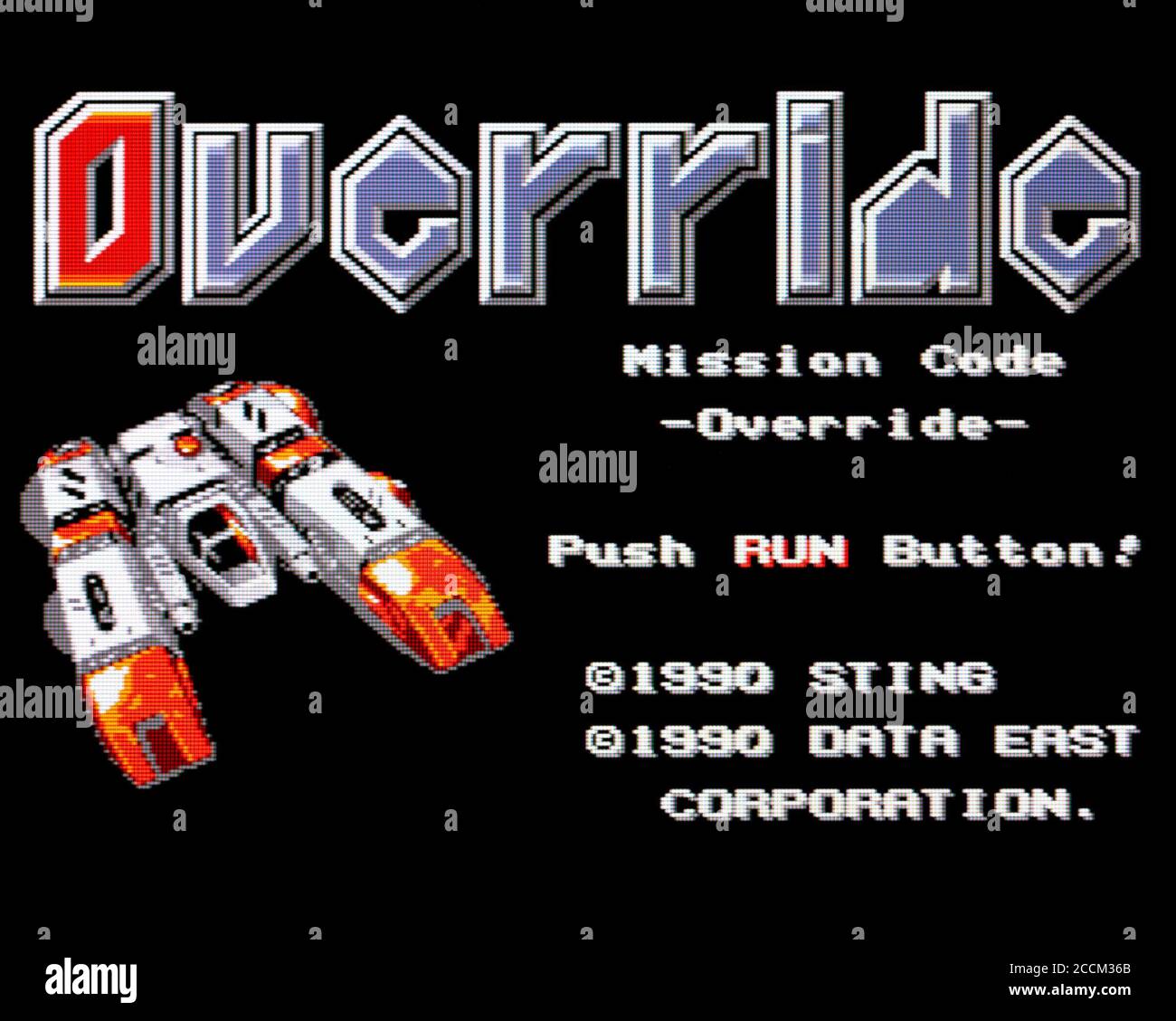 Override - PC Engine Videogame - solo per uso editoriale Foto Stock