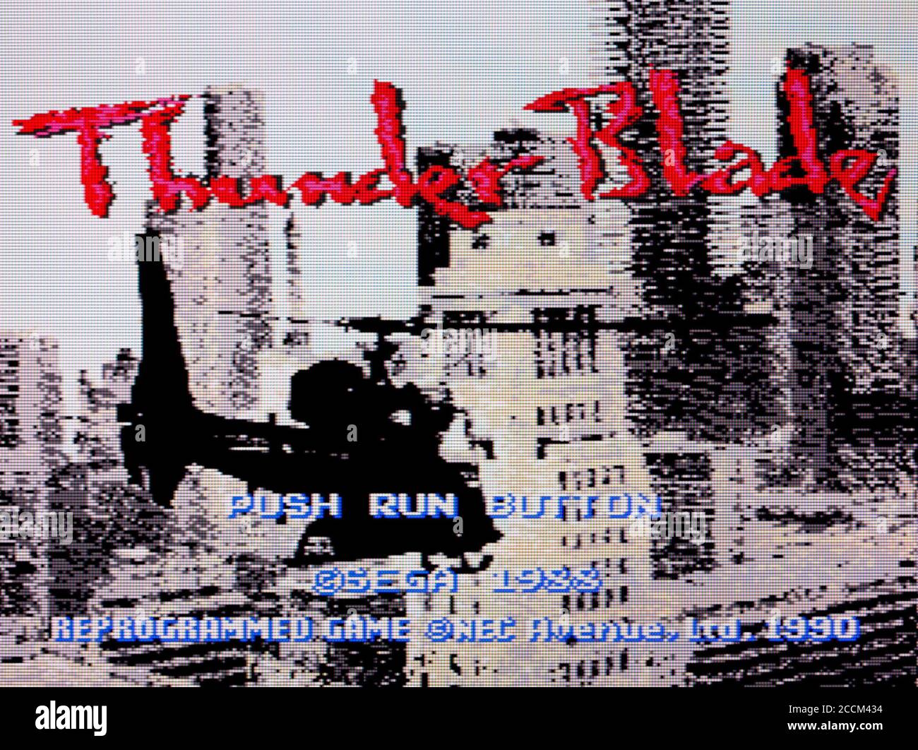 Thunder Blade - PC Engine Videogame - solo per uso editoriale Foto Stock