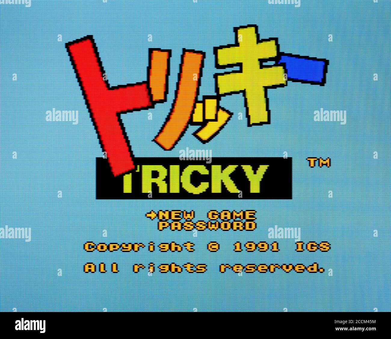 Tricky - PC Engine Videogame - solo per uso editoriale Foto Stock