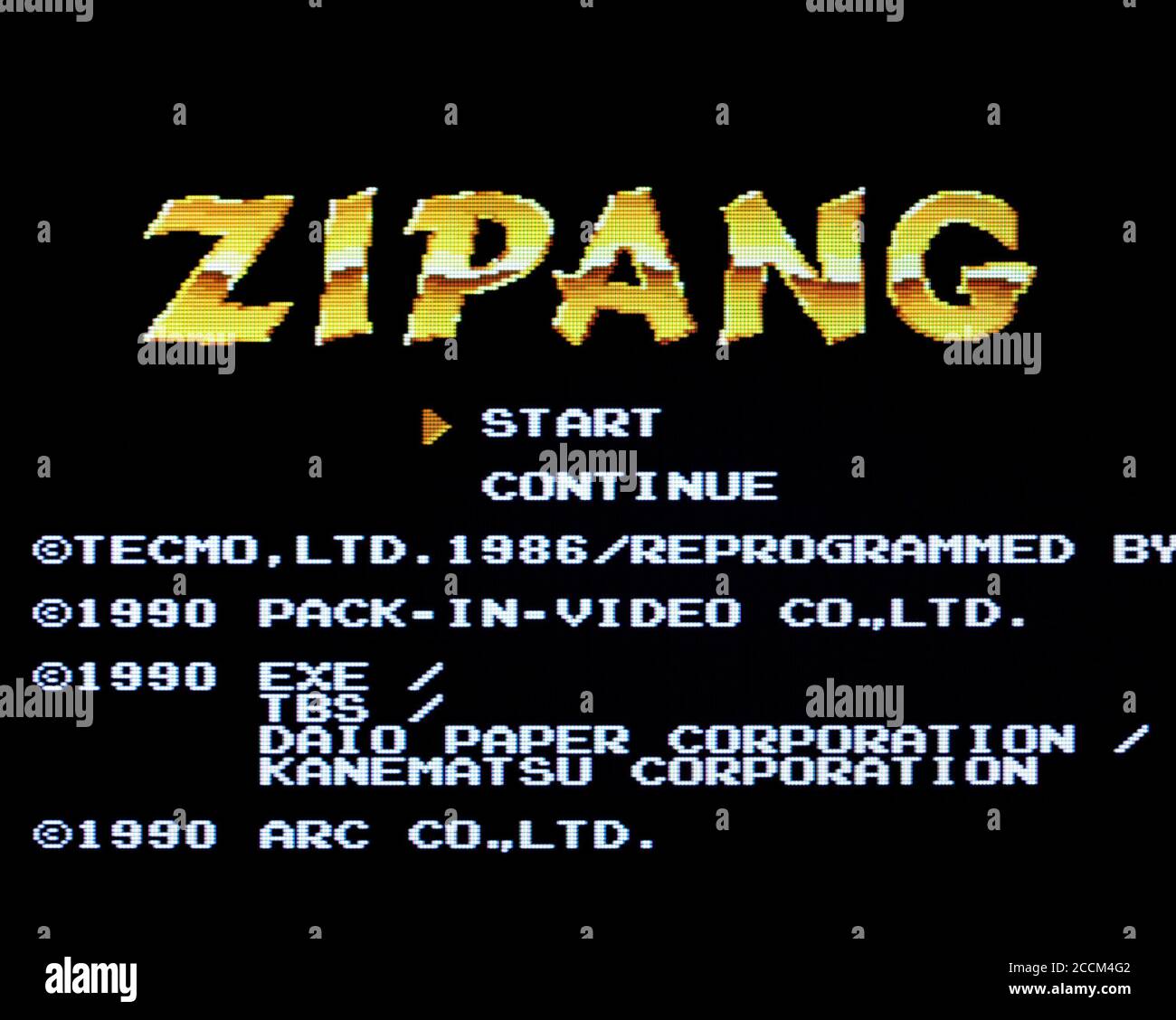 Zipang - PC Engine Videogame - solo per uso editoriale Foto Stock