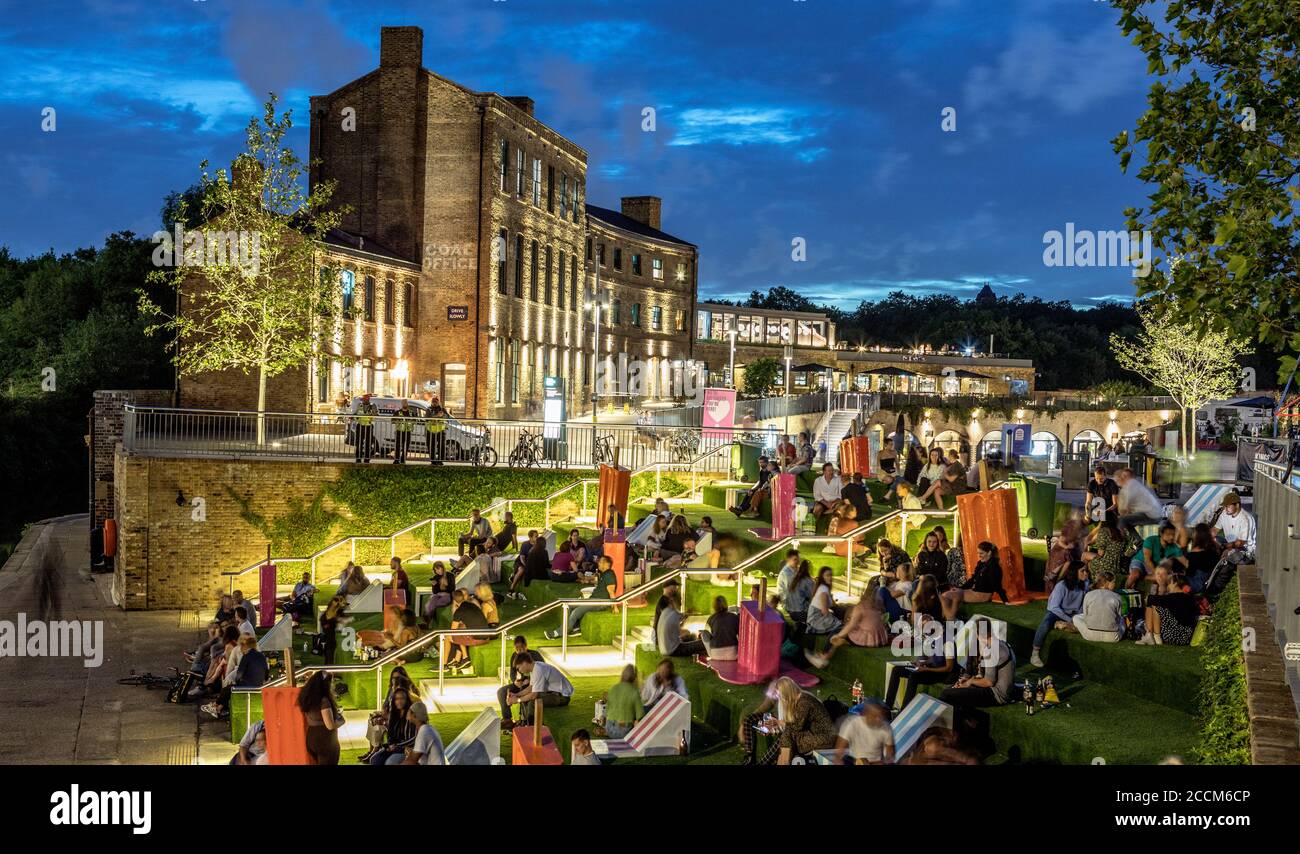 Regents Canal Development Kings Cross London UK Foto Stock