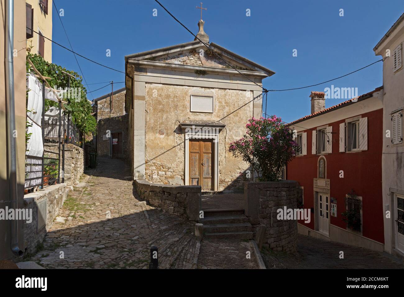 Città vecchia, Motovun, Istria, Croazia Foto Stock