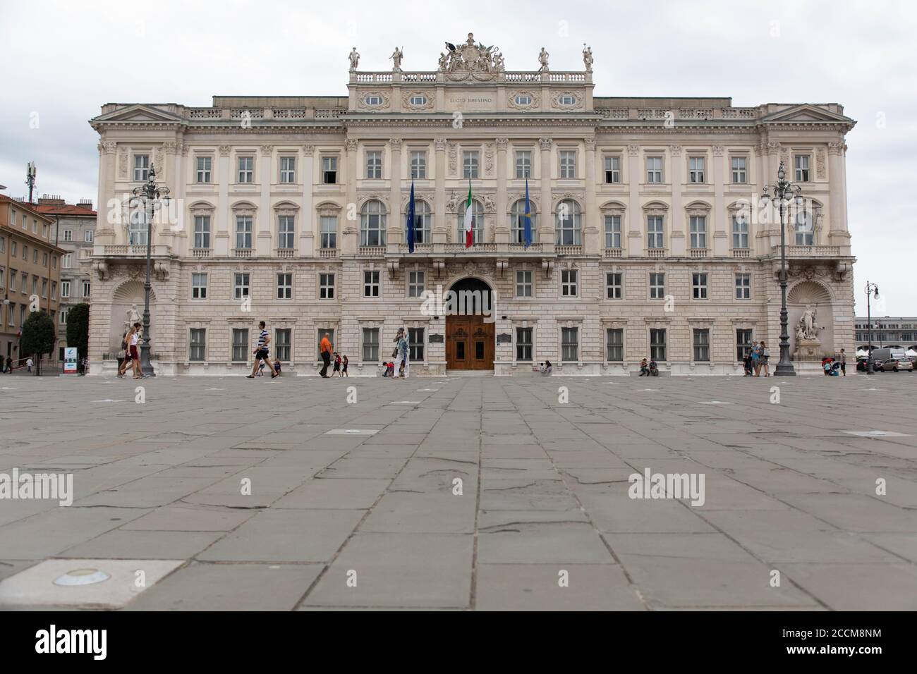 Palazzo Lloyd Triestino in Piazza Unità d Italia Foto Stock