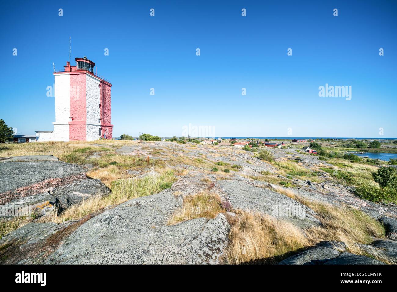 Faro di Utö, Parainen, Finlandia Foto Stock