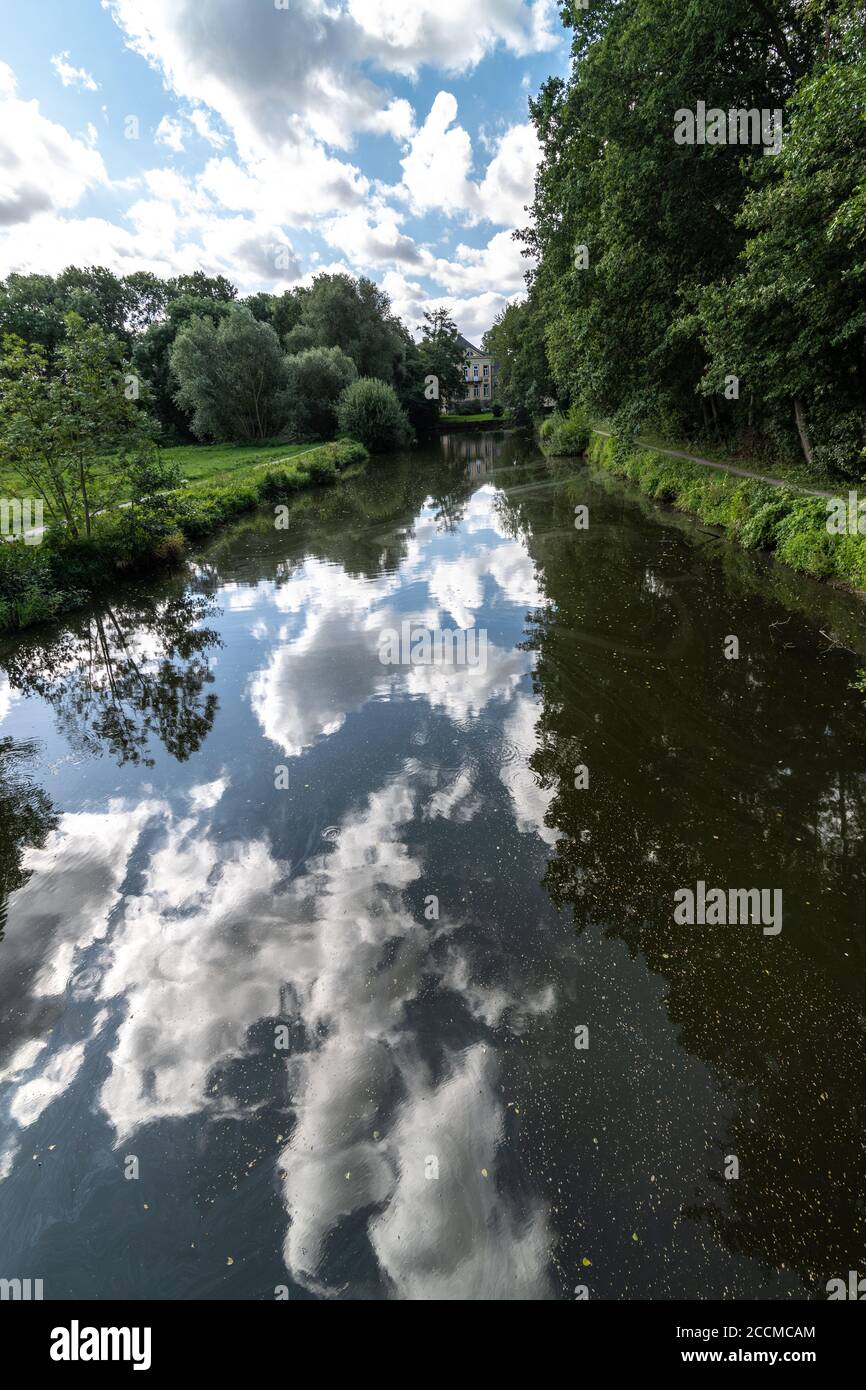 Corso d'acqua vicino a Krötenweg, Steinhuder Meer, Germania Foto Stock