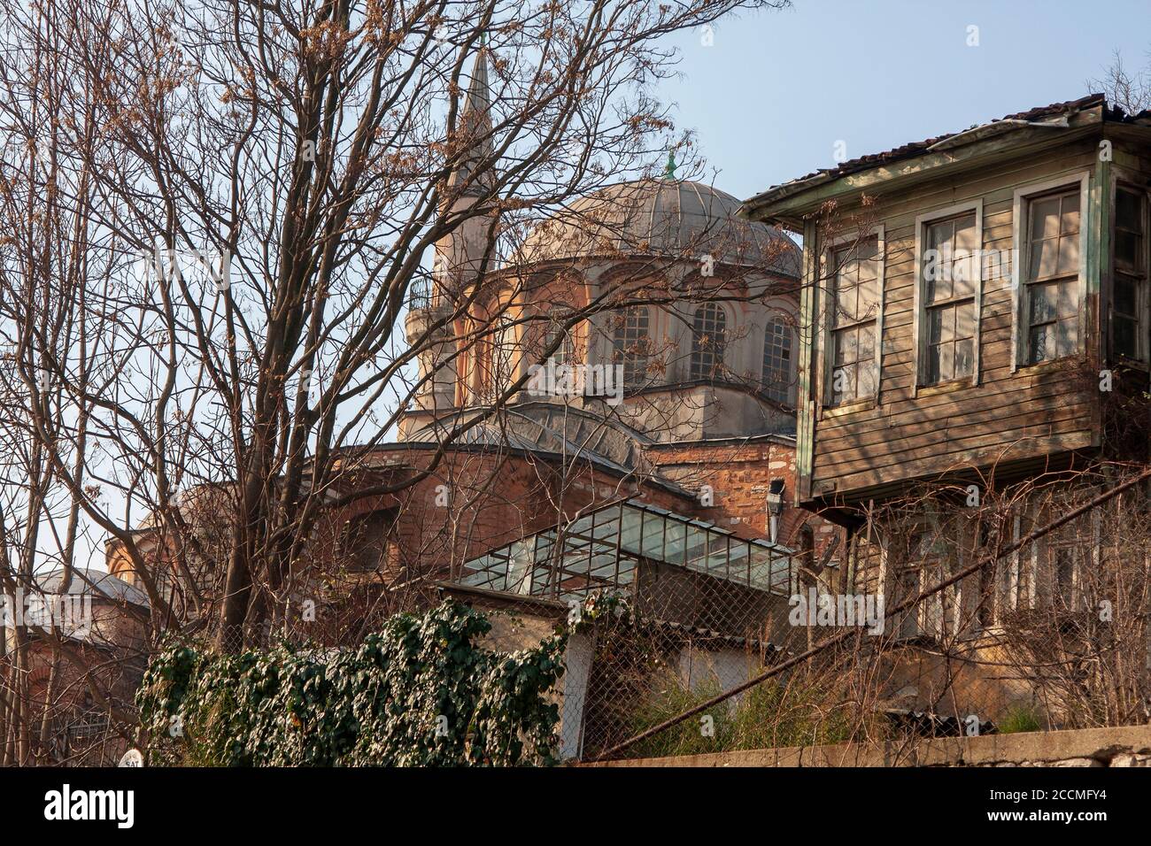 Chiesa di Chora particolare con cupola è la più bella chiesa bizantina dopo Hagia Sophia. Si trova nel quartiere Edirnekapi di Istanbul, che Foto Stock