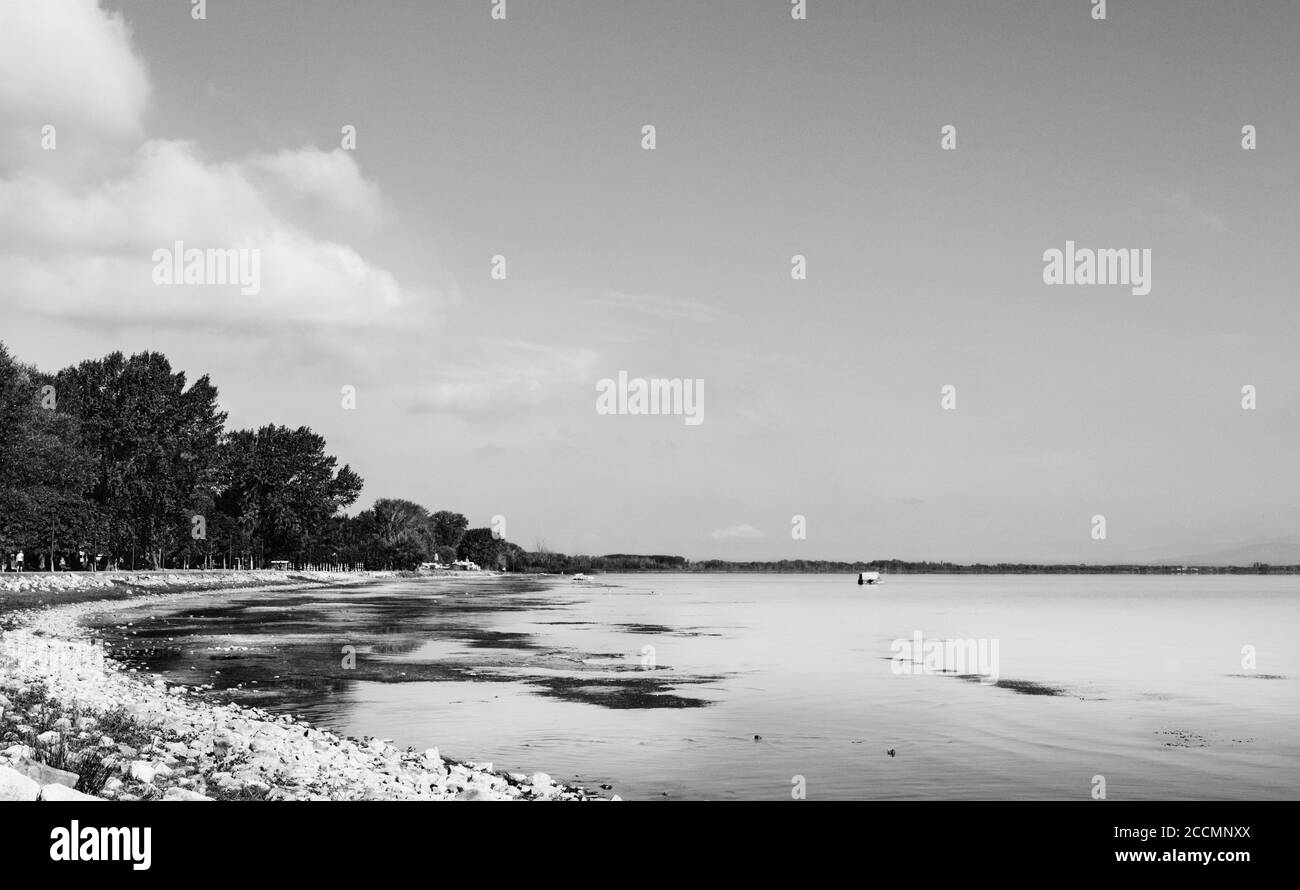Lago Trasimeno-Italia - lungolago Foto Stock