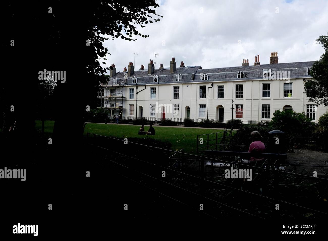 dane john giardini parco storico nella città di canterbury regno unito agosto 2020 Foto Stock