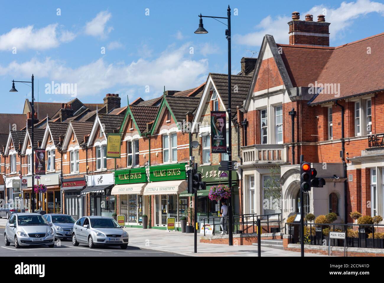 Main Road, Sidcup, London Borough of Bexley, Greater London, England, Regno Unito Foto Stock