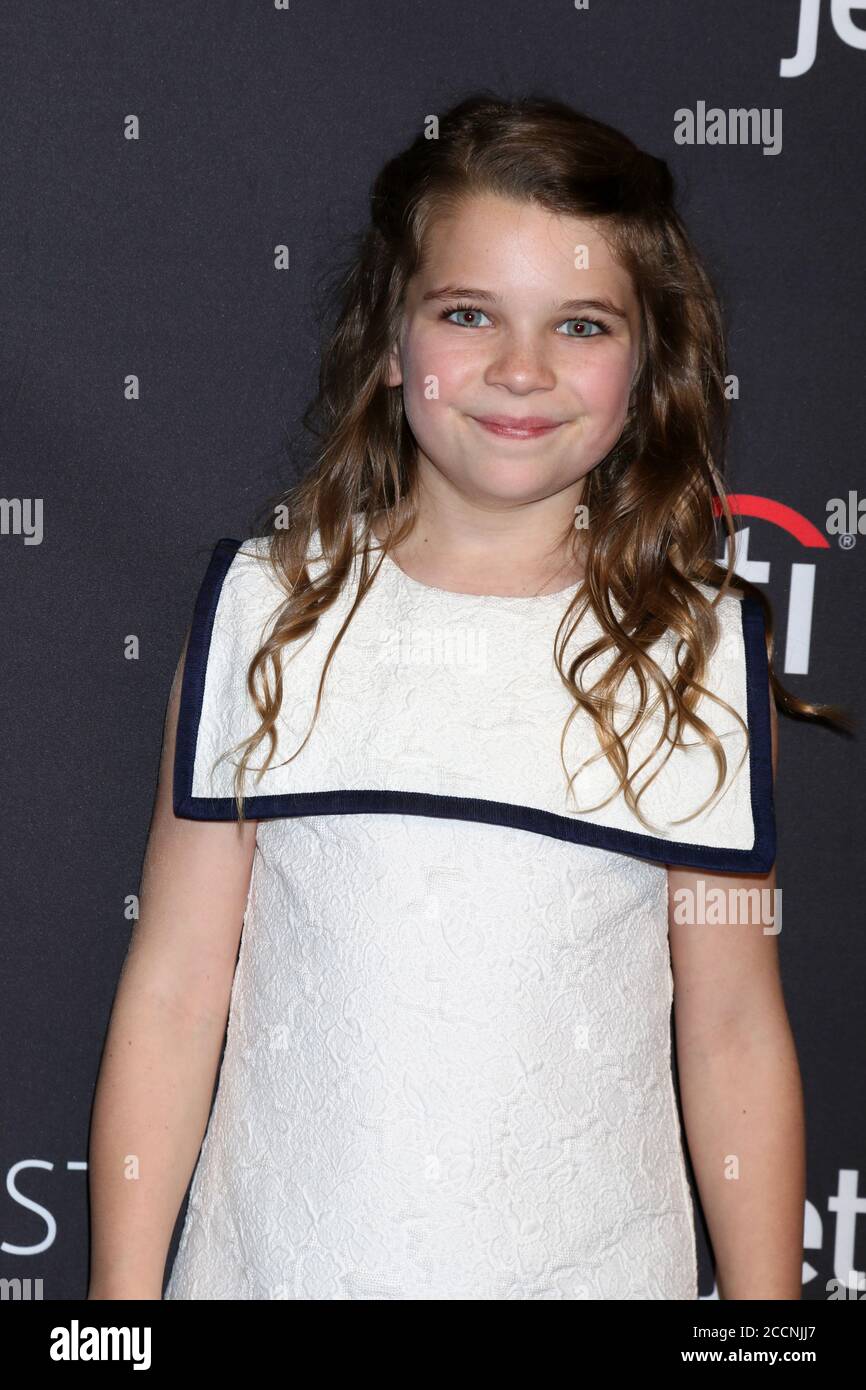 LOS ANGELES - MAR 21: Raegan Revord al PaleyFest 2018 Los Angeles - Big Bang Theory, Young Sheldon al Dolby Theatre il 21 marzo 2018 a Los Angeles, California Foto Stock