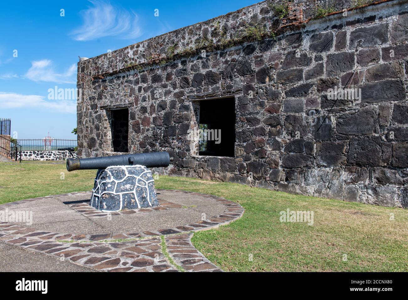Contaduria (antico forte e rovine della chiesa) a San Blas, Messico Foto Stock