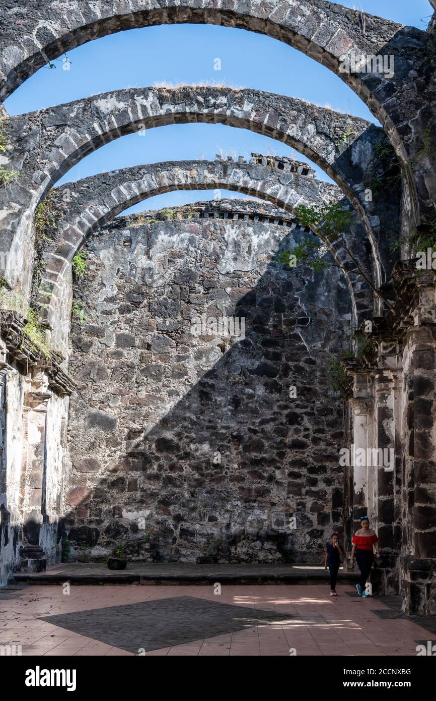 Contaduria (antico forte e rovine della chiesa) a San Blas, Messico Foto Stock