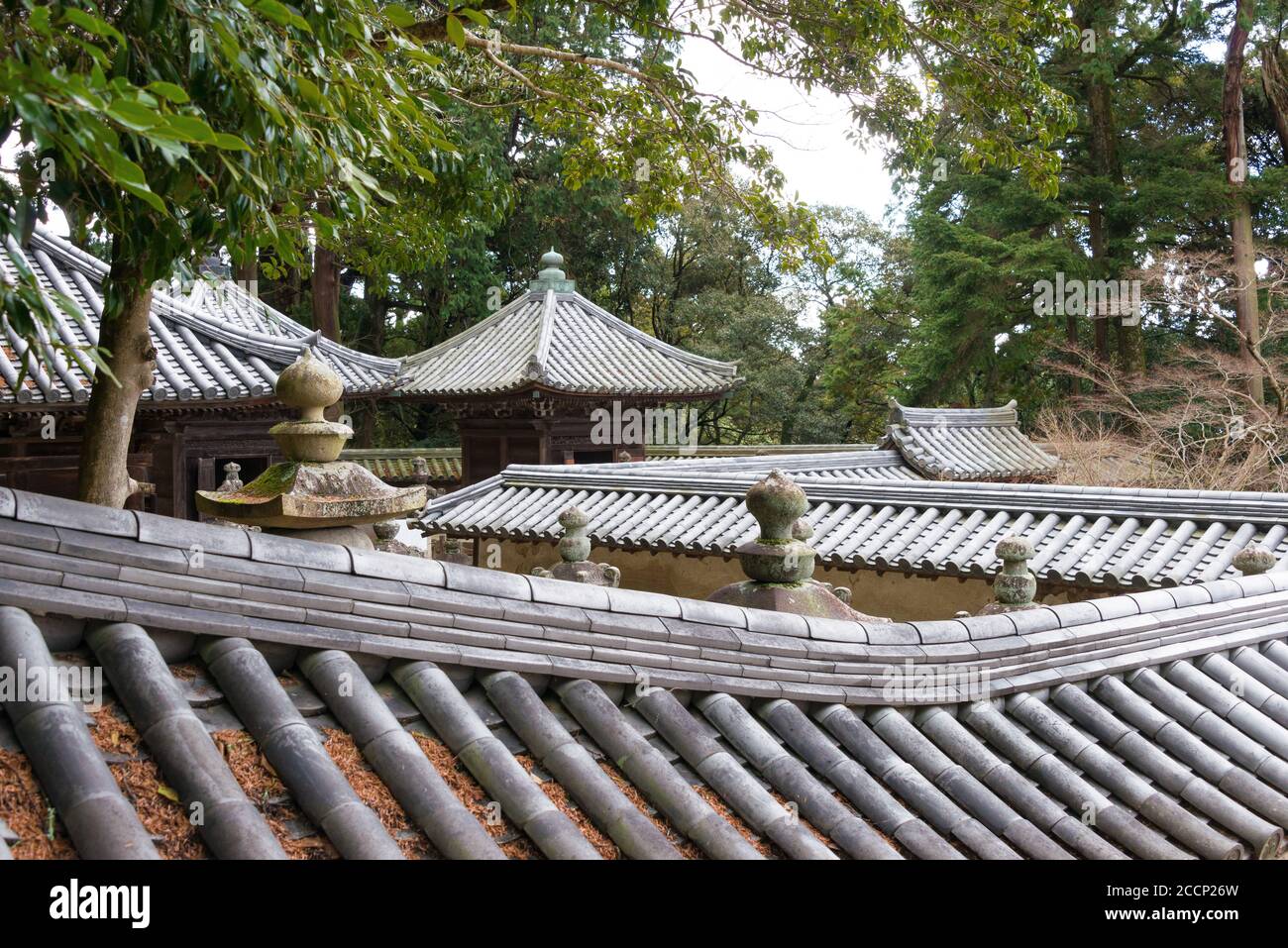Hyogo, Giappone - il tempio di Engyoji a Himeji, Hyogo, Giappone. Il tempio fu originariamente costruito nel 966. Foto Stock