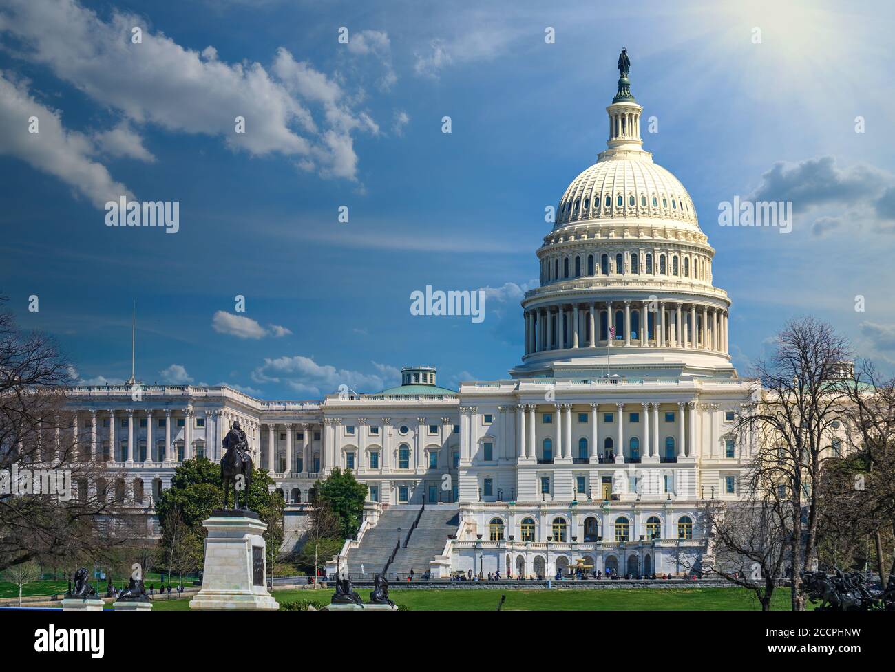 Campidoglio nazionale DEGLI STATI UNITI a Washington, DC. Simbolo del potere americano. Foto Stock