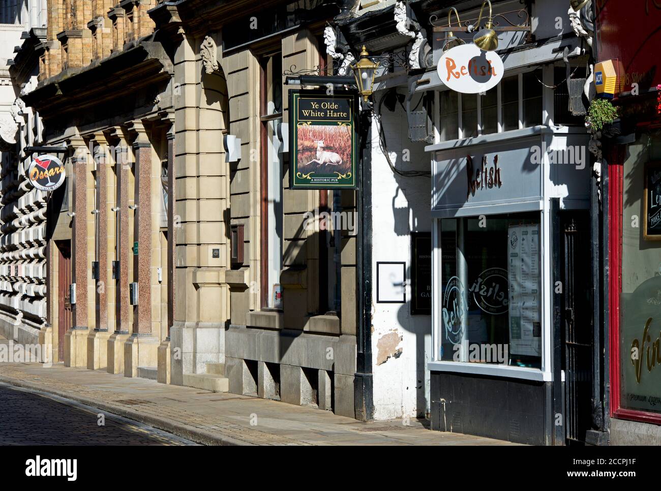 Silver Street a Hull, Humberside, East Yorkshire, Inghilterra Regno Unito Foto Stock