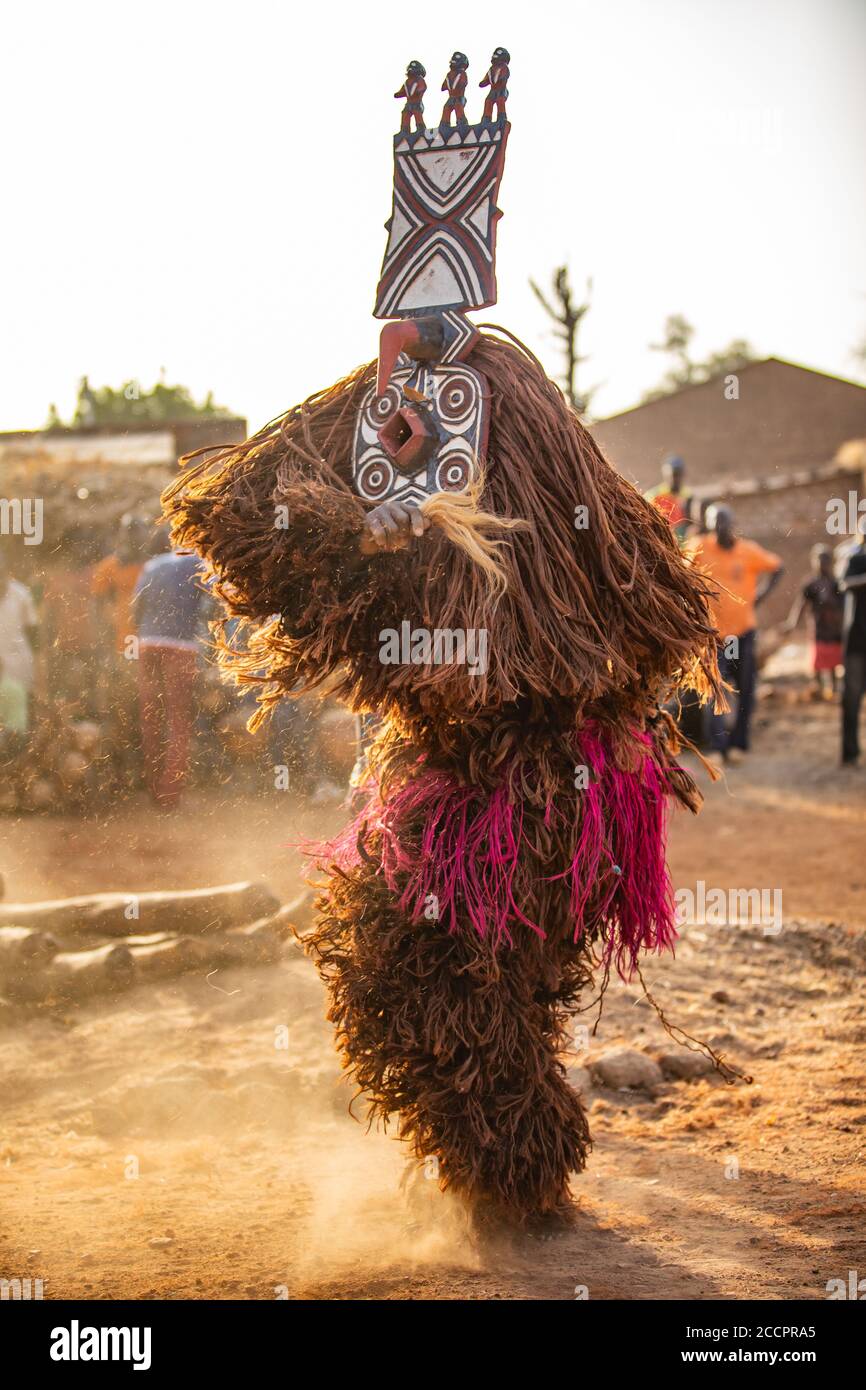 BWA gente tradizionale maschera danza Foto Stock