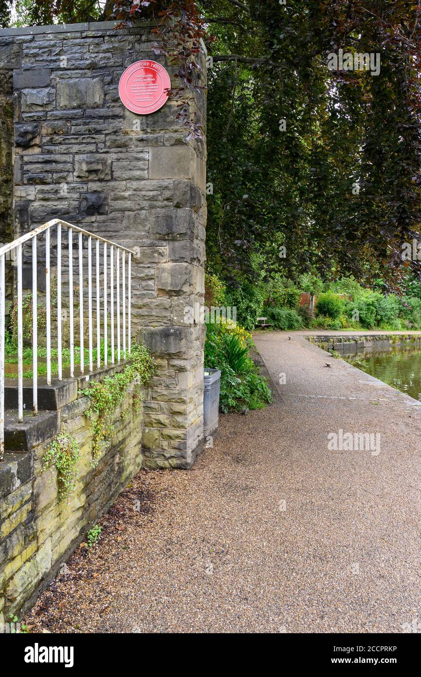 Ponte di posset, canale di Marple, Marple Foto Stock