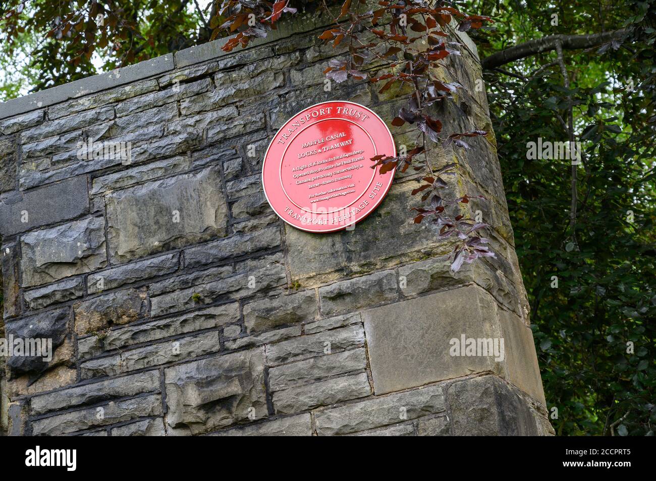 Ponte di posset, canale di Marple, Marple Foto Stock