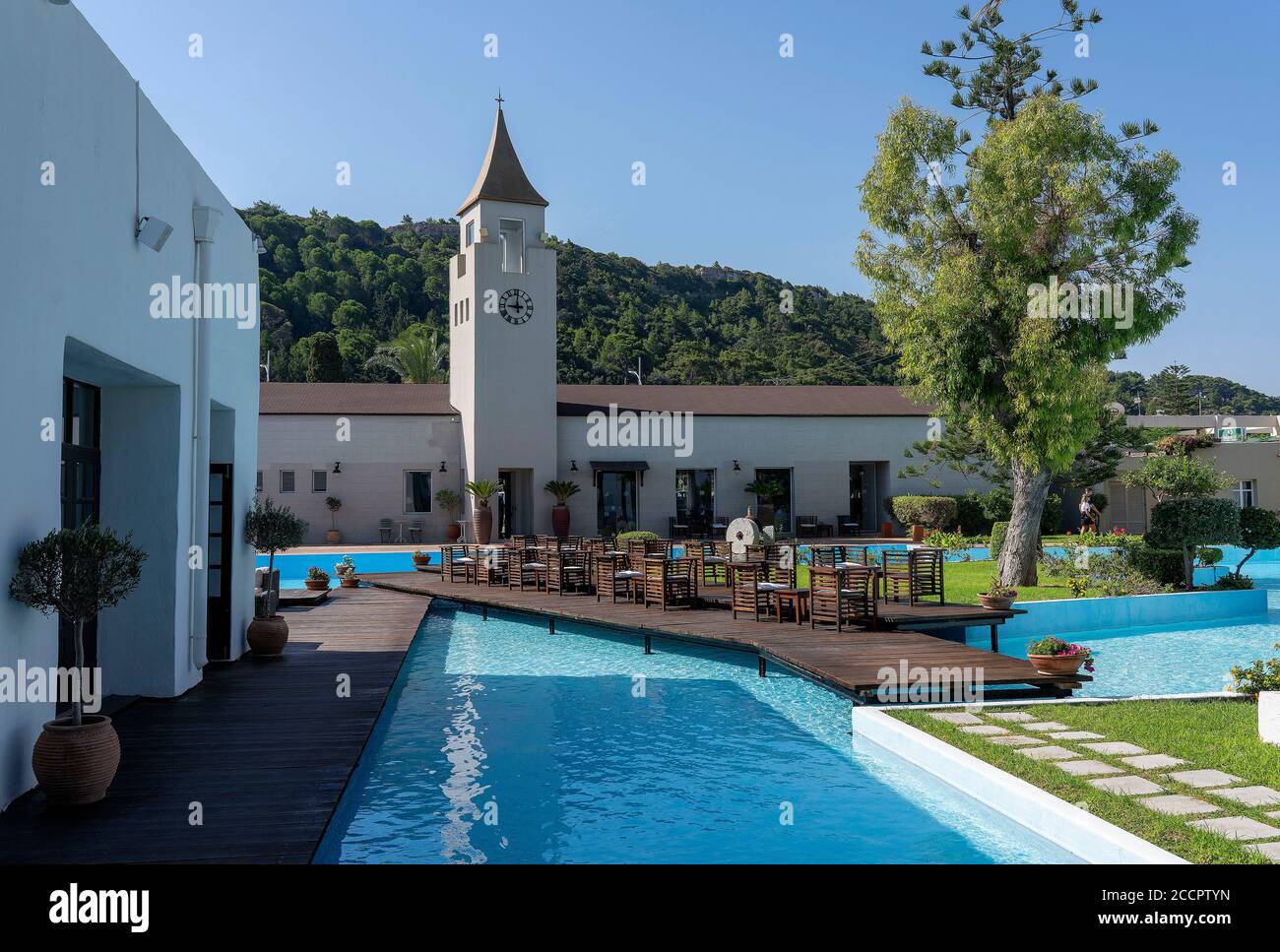 Sunprime Miramare Beach resort di vacanza a Rodi, Grecia Foto Stock