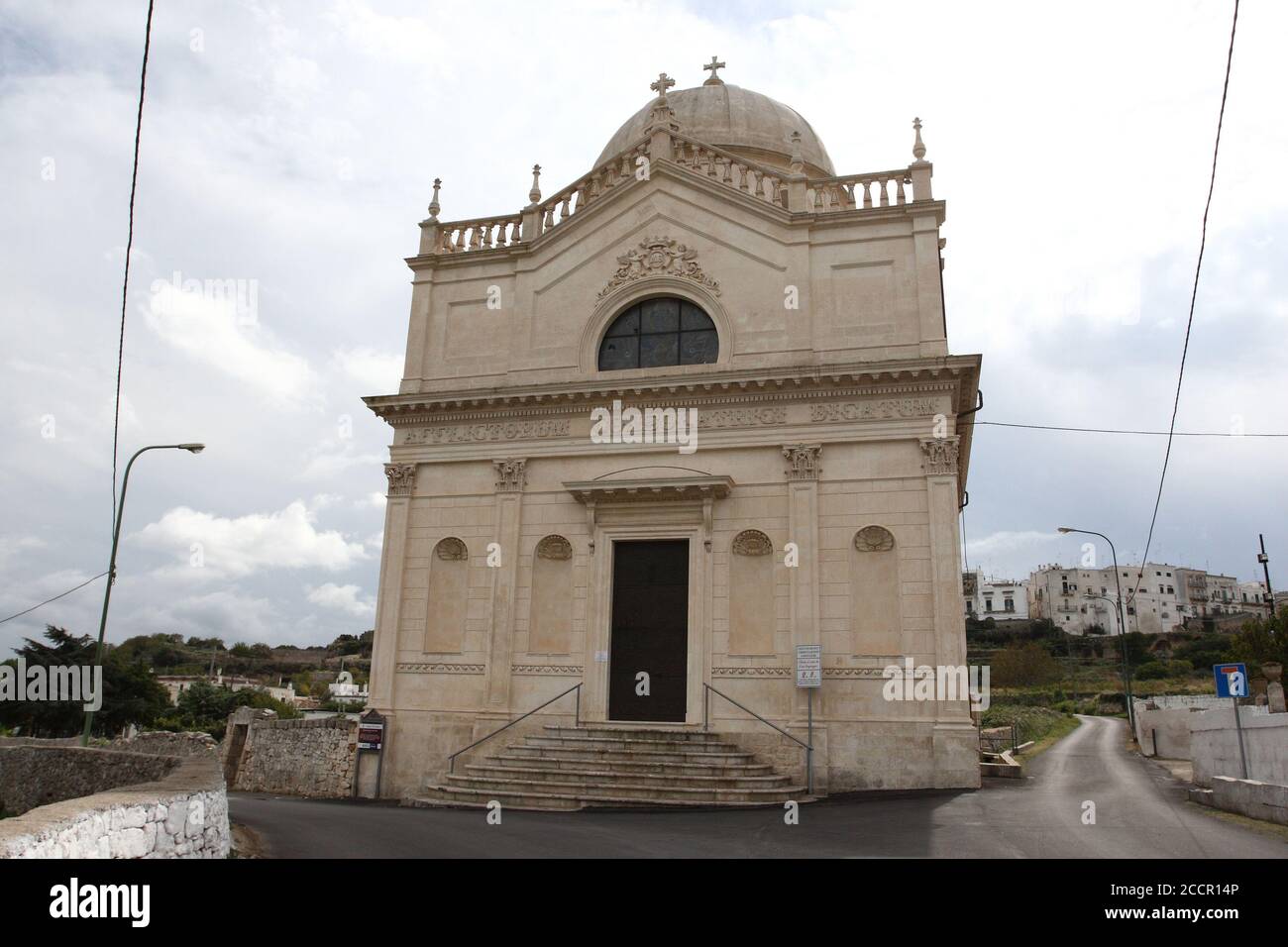 Ostuni, Italia - 6 ottobre 2010: La chiesa della Madonna della Grata Foto Stock