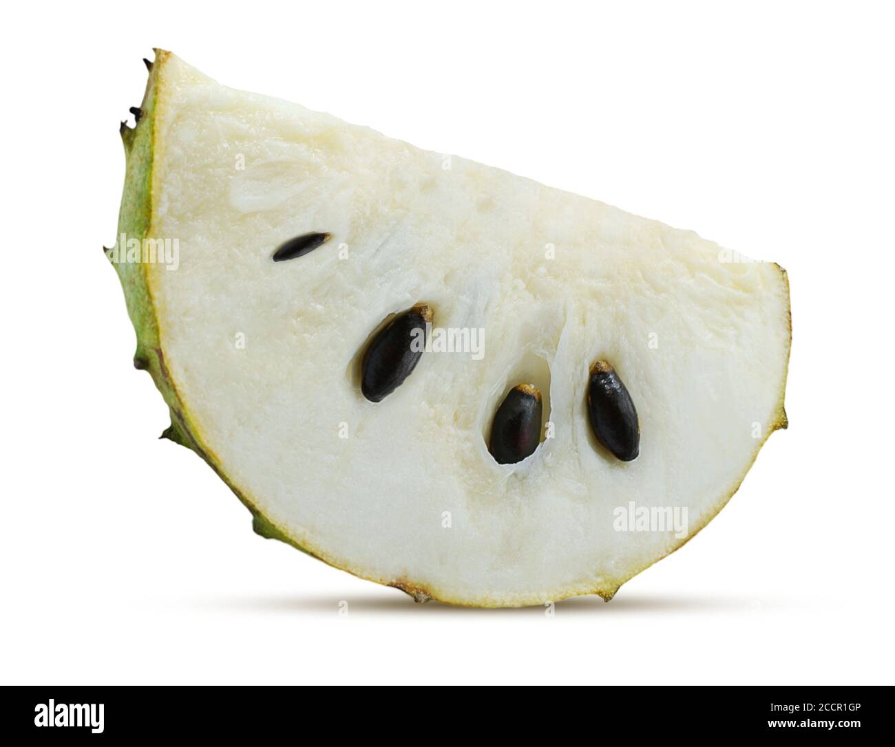 Soursop, fico d'India Anone isolato su bianco Foto Stock