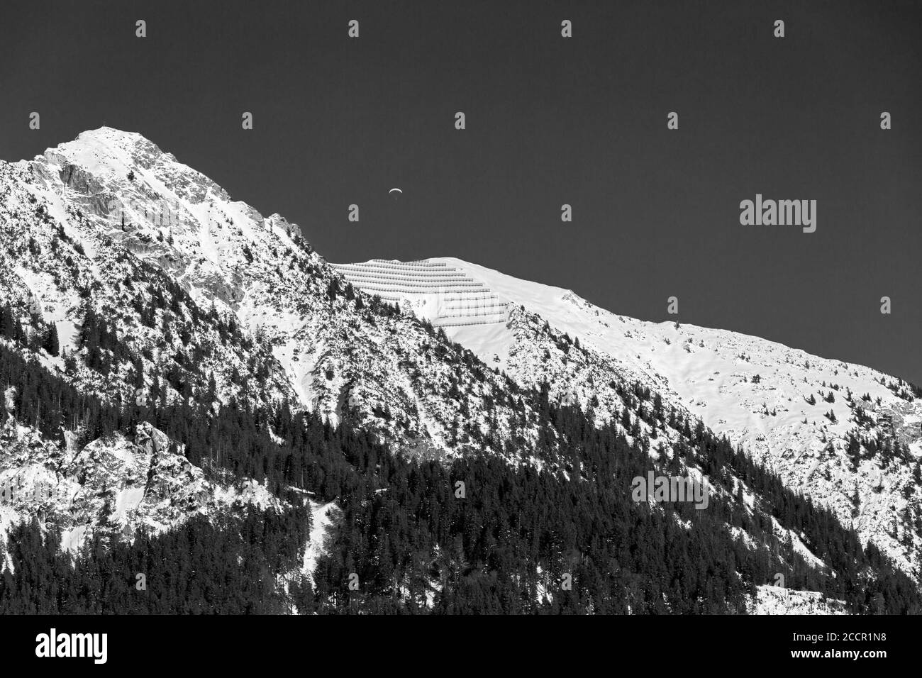 Oberstdorf, Allgaeuer Alpen, Paragleiter Foto Stock