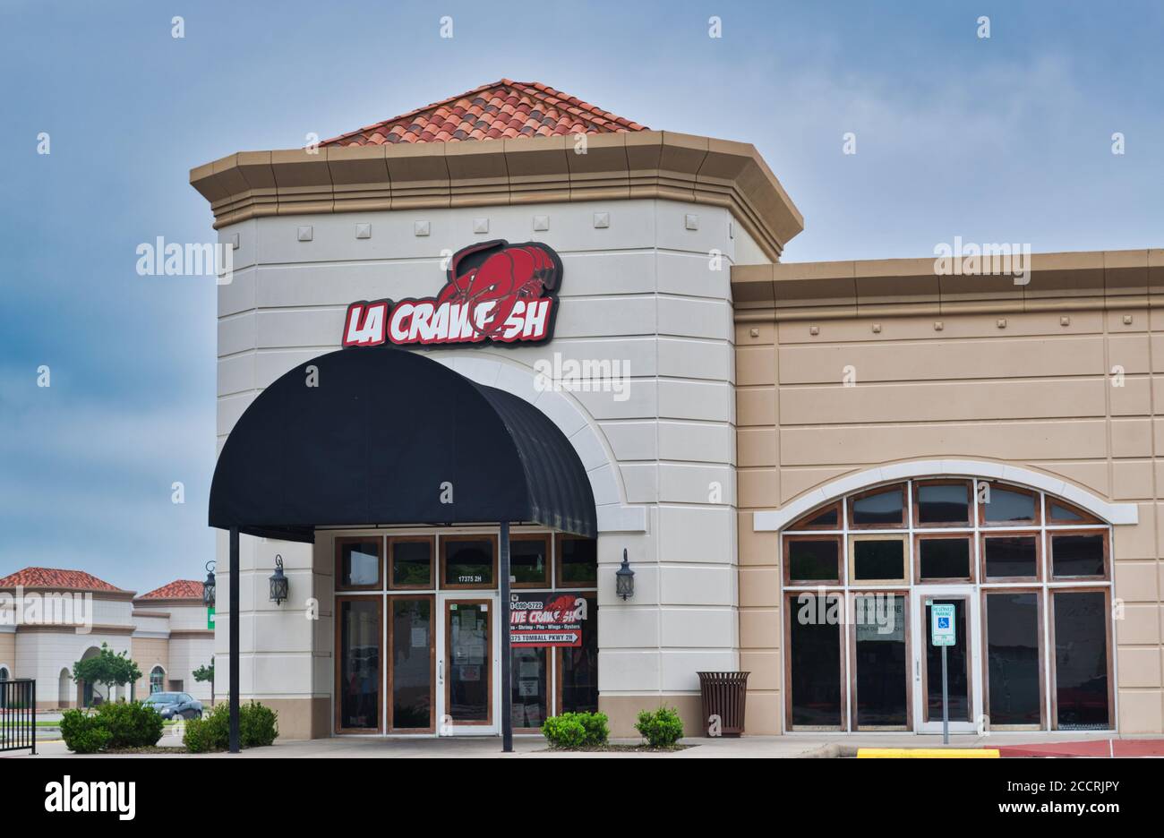 Houston, Texas/USA 03/25/2020: Ristorante LA Crawfish a Houston, Texas. Catena di ristoranti che serve cucina del Sud in stile cajun. Foto Stock