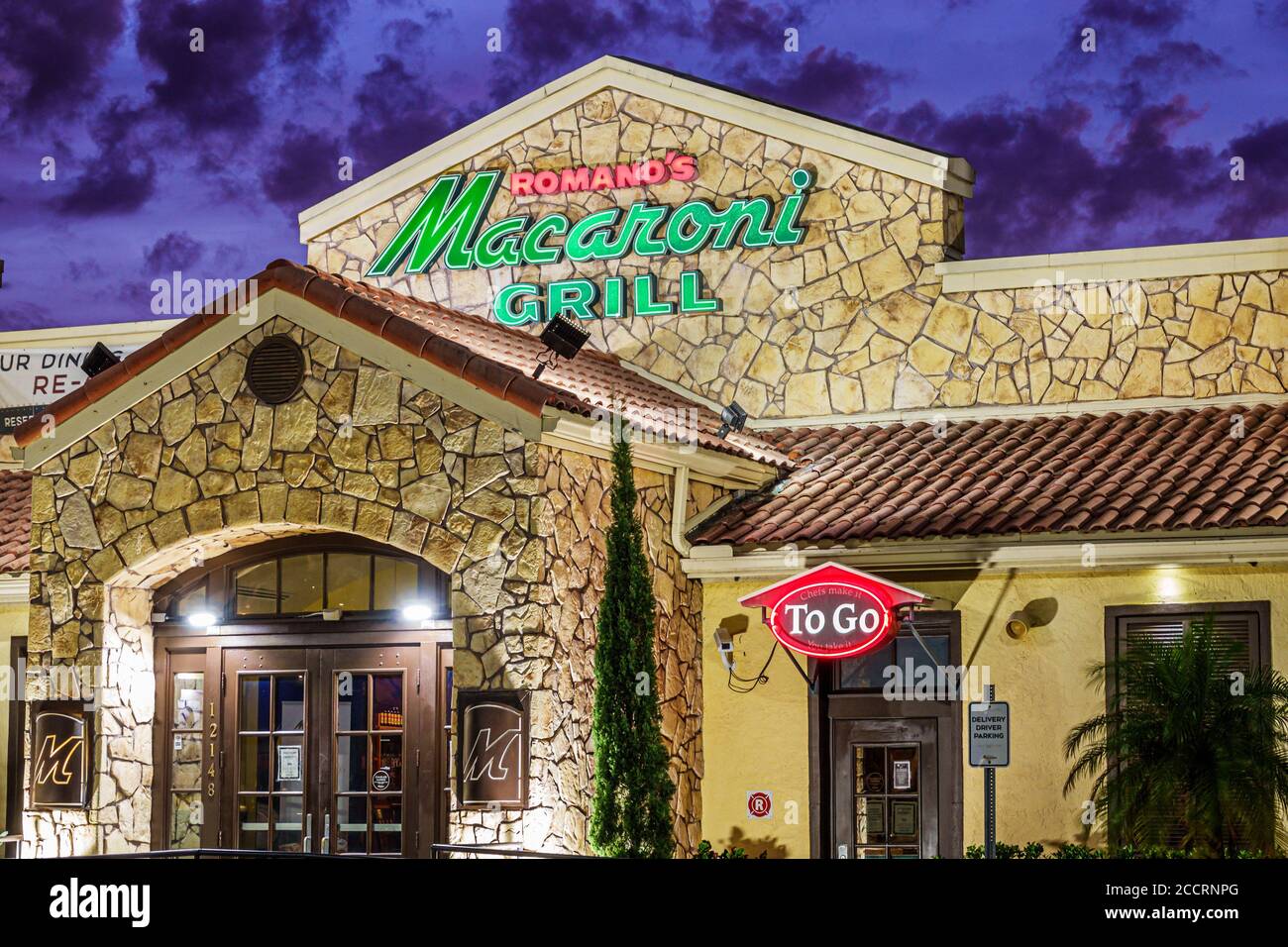 Orlando Florida, Lake Buena Vista, South Apopka Vineland Road, Romano's Macaroni Grill, pasti informali, ristoranti, ristoranti, ristoranti, ristoranti, ristoranti, ristoranti, ristoranti, ristoranti, bar e bar Foto Stock