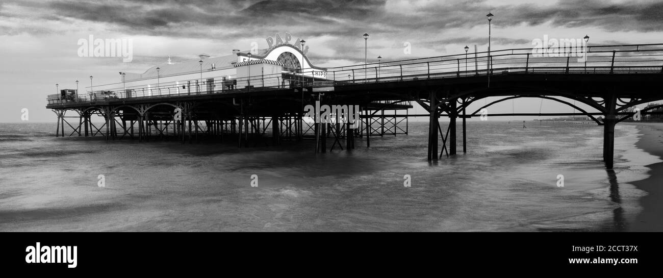 Cleethorpes Pier, Cleethorpes Town, North East Lincolnshire; Inghilterra; Regno Unito Foto Stock