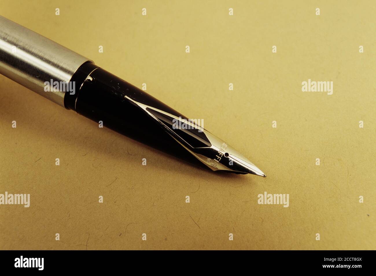 Set da scrittura per ufficio con penna stilografica e penna a sfera. Set di  scrittura per tabella. Set di penne per la scrivania Foto stock - Alamy