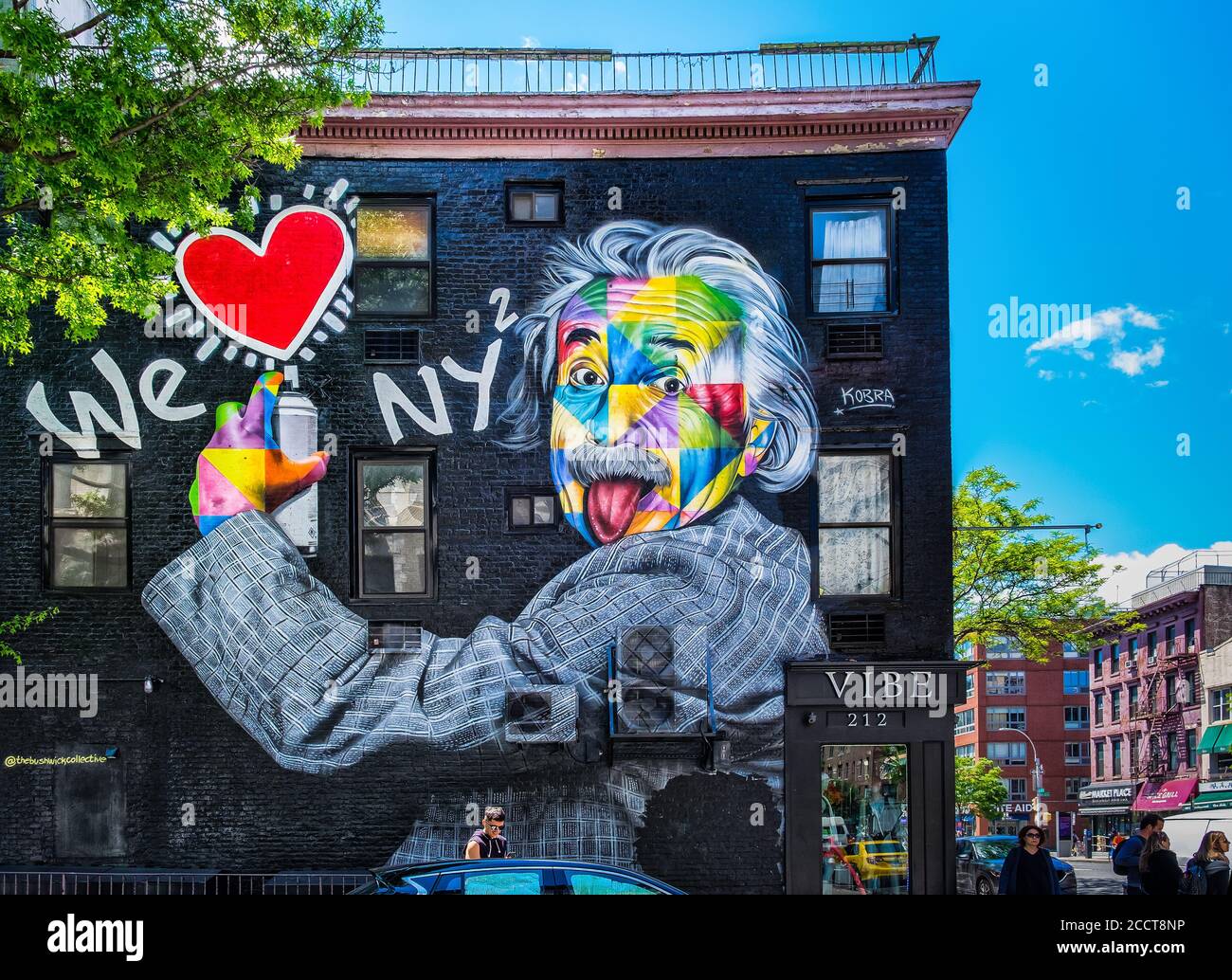 New York City, USA, 2019 maggio, murale di Eduardo Kobra a W. 21st St. E Ottava Ave nel quartiere di Chelsea Foto Stock