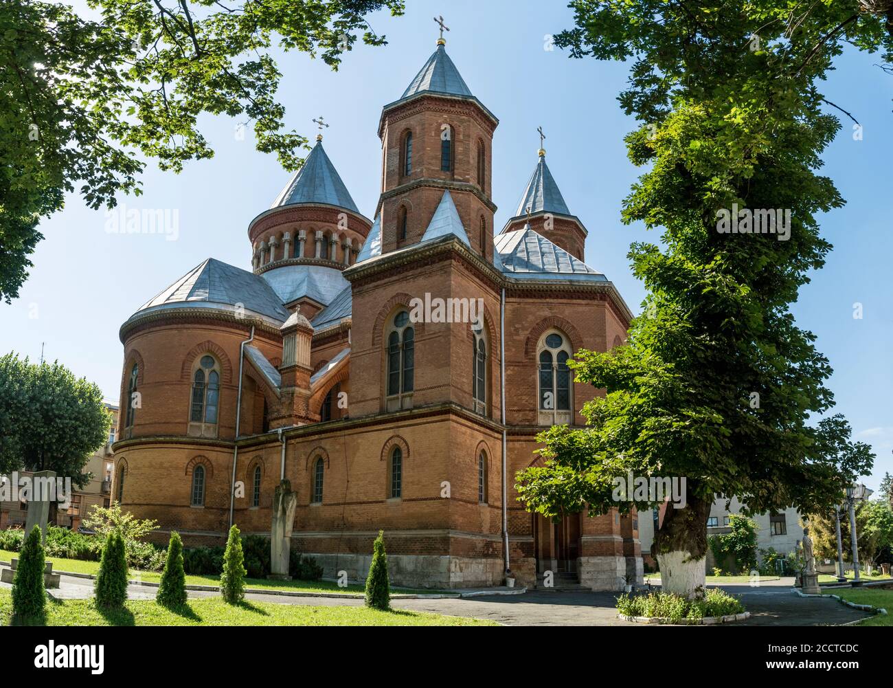 Sala d'organo situata nell'ex chiesa armena di Chernivtsi, Ucraina. Viaggi desrinations e luoghi di avvistseeng in Ucraina Foto Stock