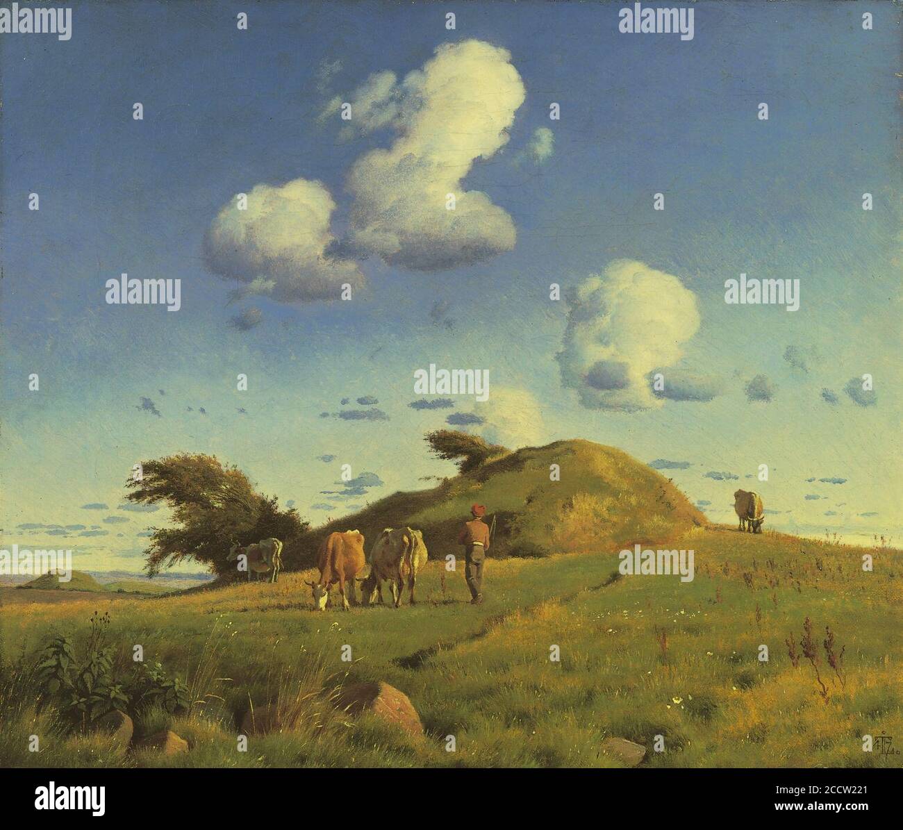 Johan Thomas Lundbye 001. Foto Stock