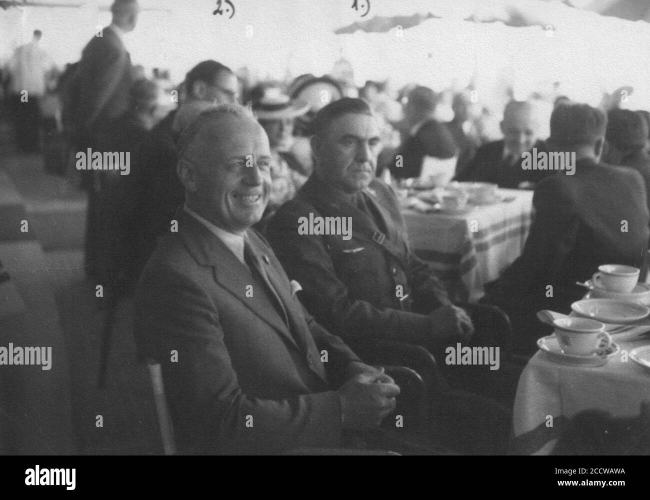 Joachim von Ribbentrop e ante Pavelić. Foto Stock