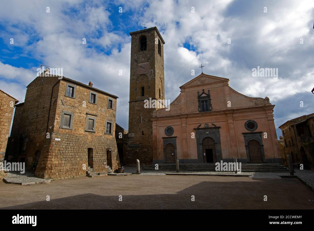 Chiesa di San Donato, Civita di Bagnoregio, Provincia di Viterbo, Lazio, Italia Foto Stock