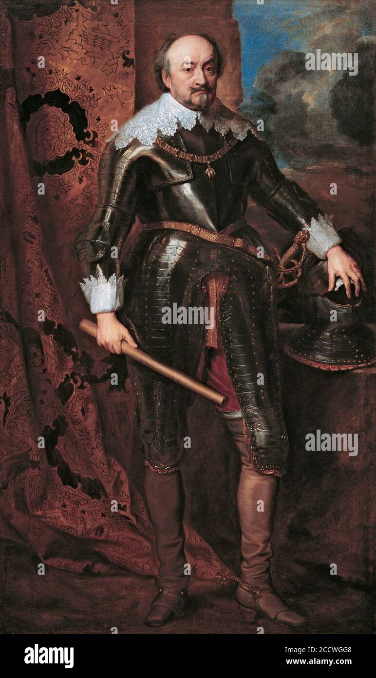 Johann VIII, Conte di Nassau-Siegen, di Anthony van Dyck. Foto Stock