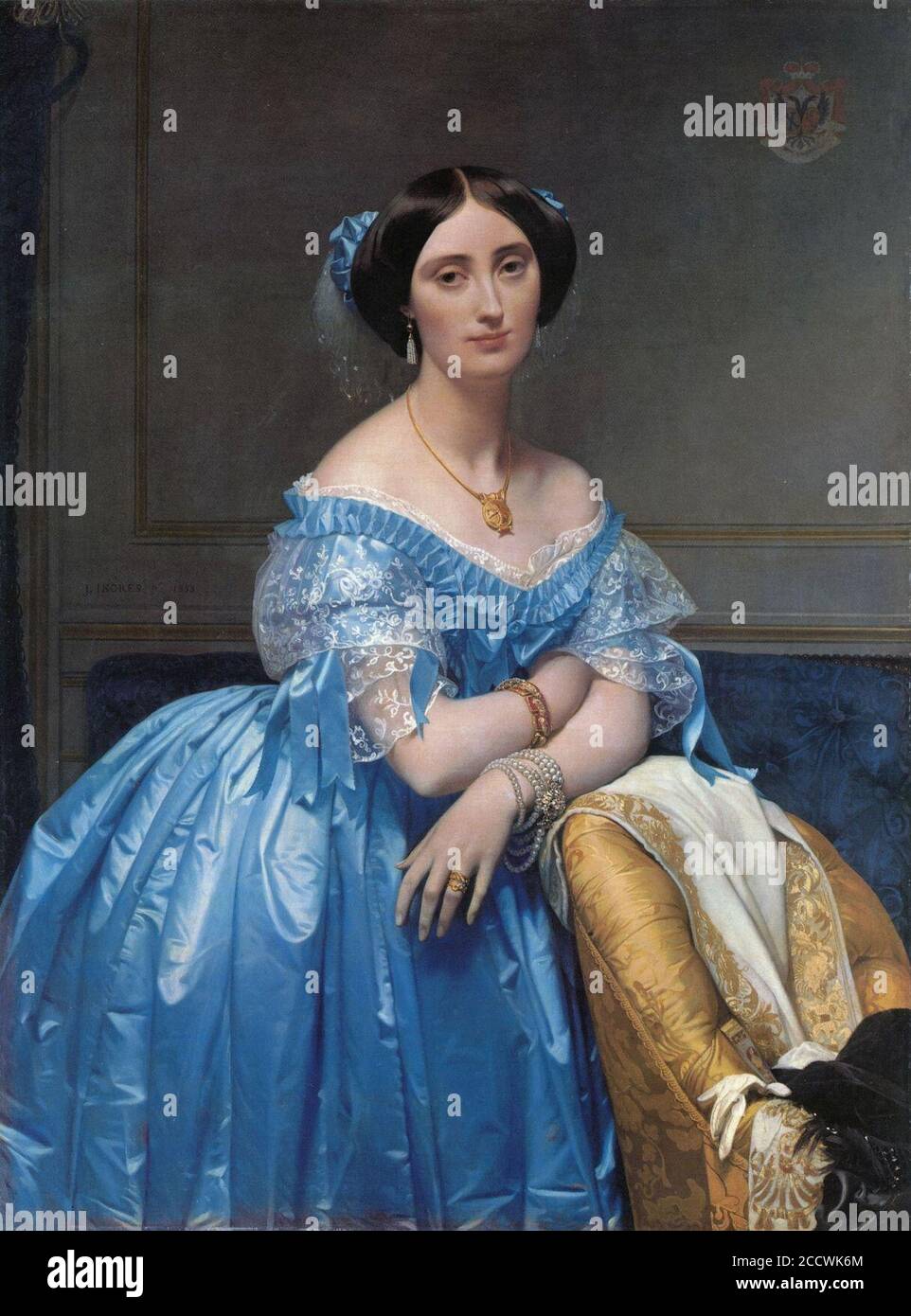 Jean auguste dominique Ingres princesse albert de broglieFXD. Foto Stock