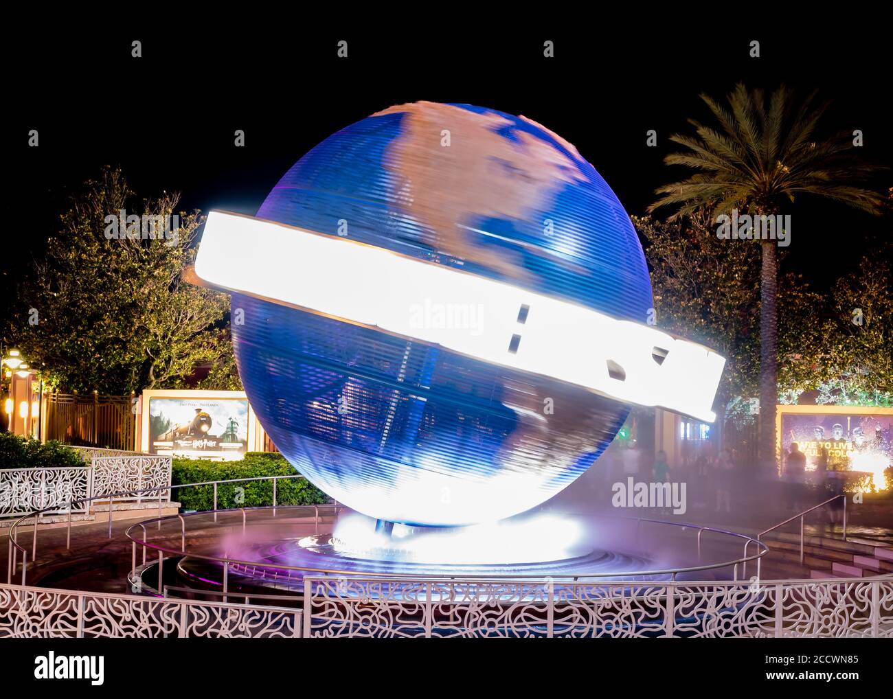 Il famoso Universal Globe Foto Stock