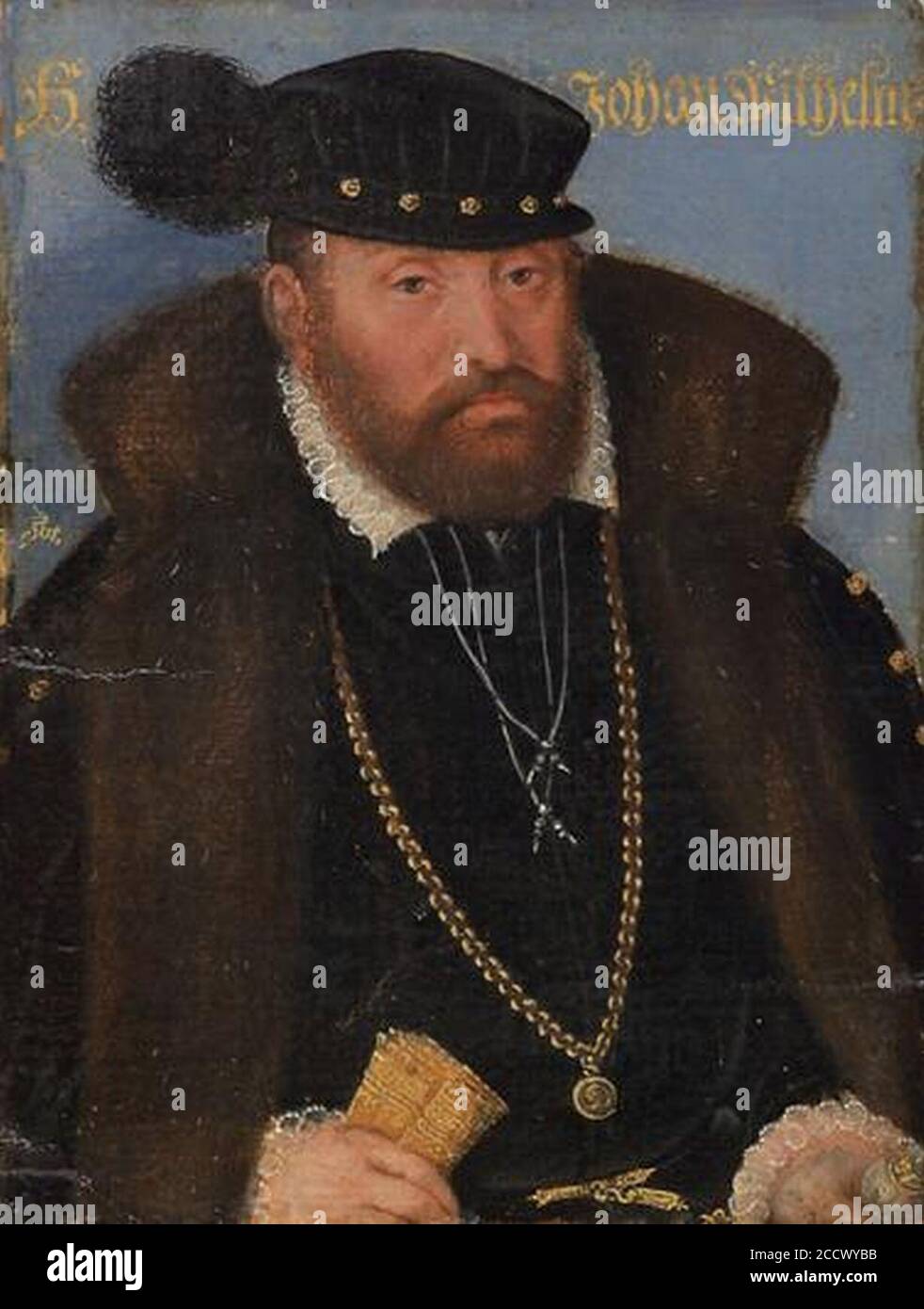 Jean-Guillaume-de-Saxe-Weimar. Foto Stock