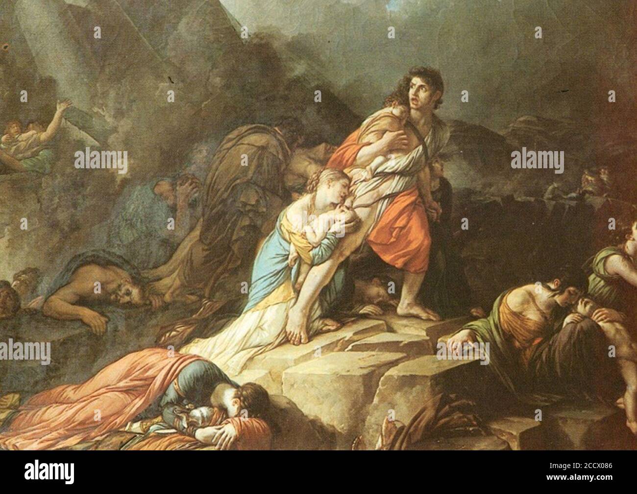 Jean-Pierre Saint-Ours - le tremblement de terre 1806. Foto Stock