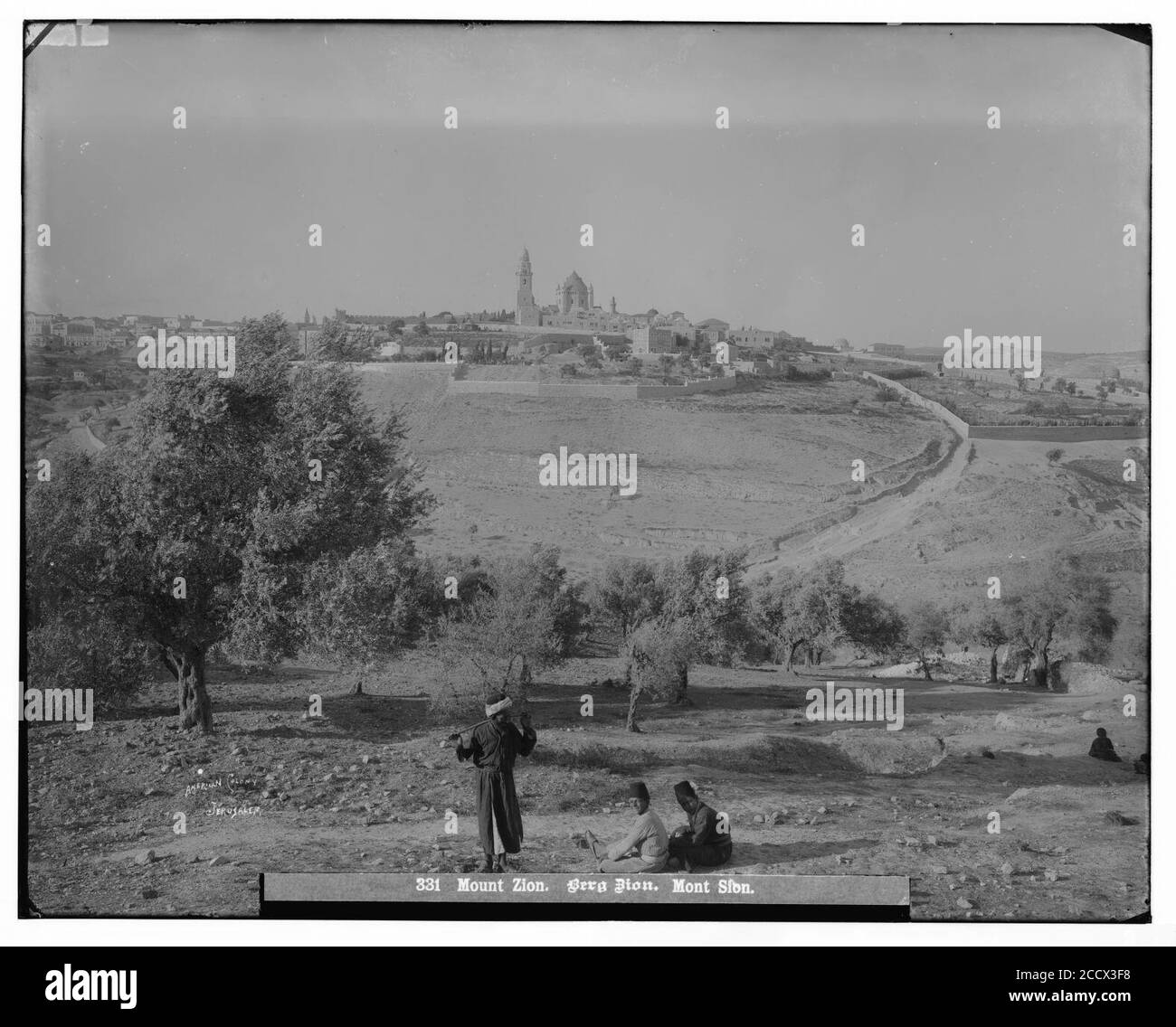 Gerusalemme (El-Kouds). Il monte di Sion Foto Stock