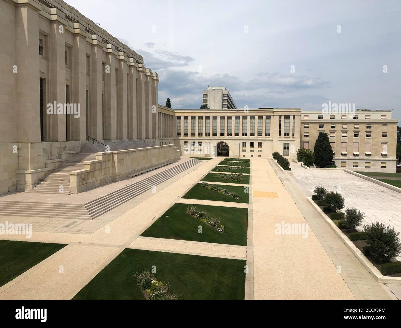 Ufficio delle Nazioni Unite a Ginevra, Svizzera, Palais des Nations. Sede delle Nazioni Unite. Foto Stock