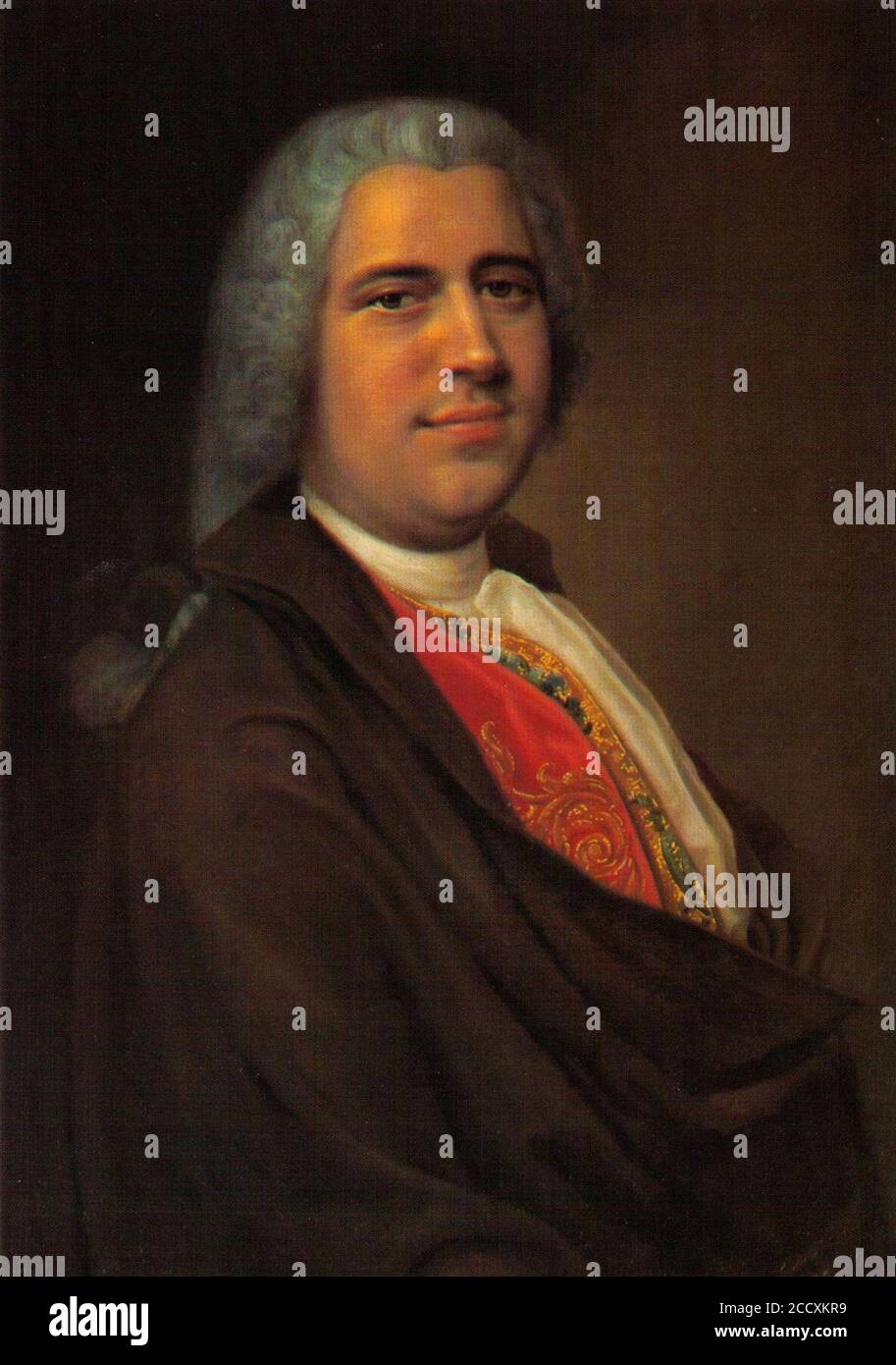 Johann Adolph Hasse di Balthasar Denner. Foto Stock